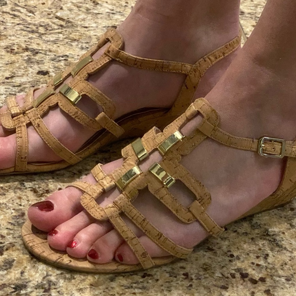 Natural Cork Upper Sandals